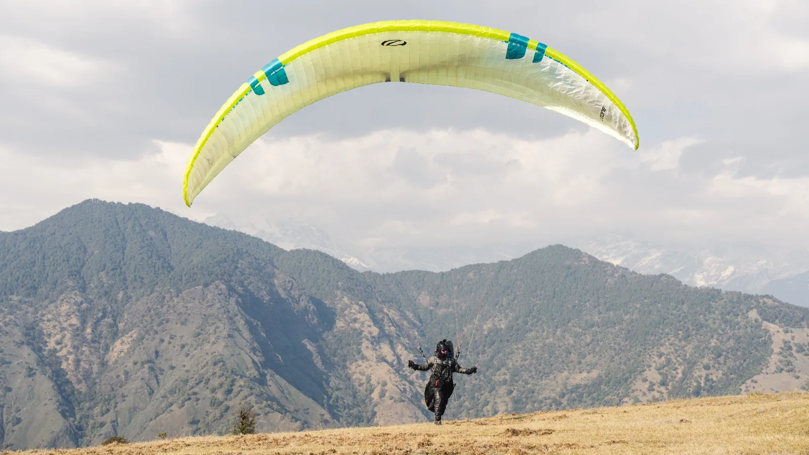 High-altitude paragliding expedition in the Himalayas photographed by Henry George